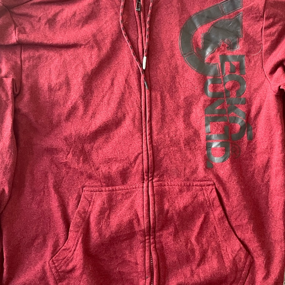 Ecko Unltd Maroon Zip-Up Jacket
